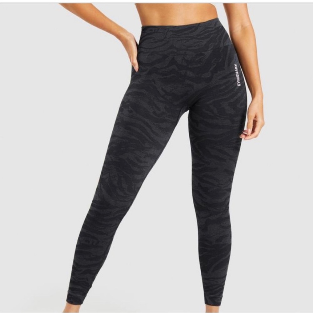 Gymshark Adapt Seamless Black Tiger Leggings Small